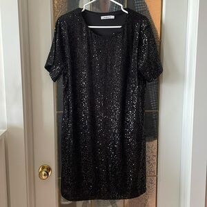 Black sequin dress
